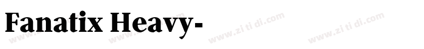 Fanatix Heavy字体转换